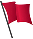 Red Beach Flag High Hazard High surf and/or strong currents