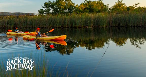 paddling on the back bay of gulf shores
