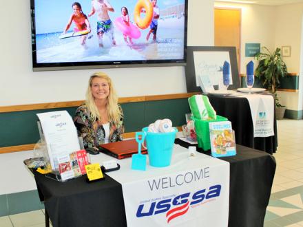 Information Table at USSSA Baseball Tournament
