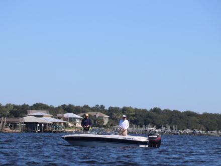 Men inshore fishing in Orange Beach, AL