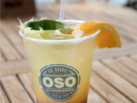 CHARRED PINEAPPLE MARGARITA AT OSO AT BEAR POINT HARBOR