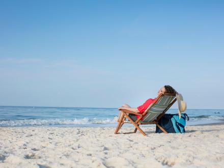Relaxing on Orange Beach