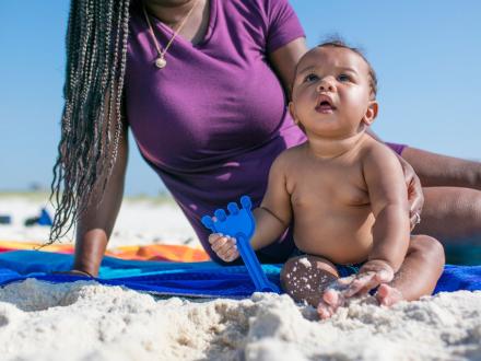 Baby on Beach Gulf Shores