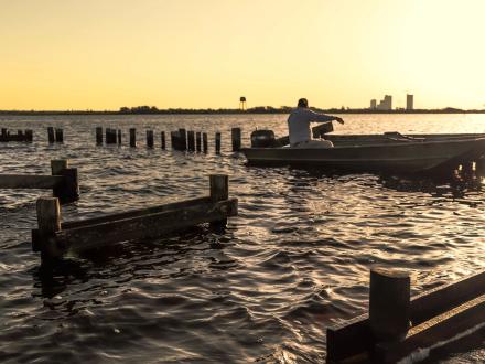 Sunset Fishing Gulf Shores