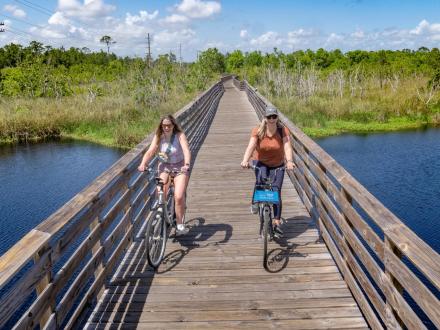 Biking in Gulf State Park