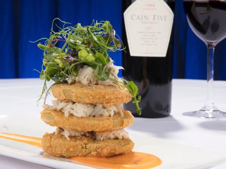 Voyager's Fried Green Tomato Stack