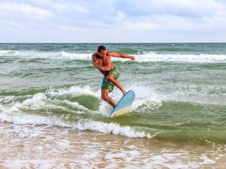 Skimboarding in Gulf Shores