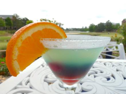Colorful cocktail from Bar 45 at One Club