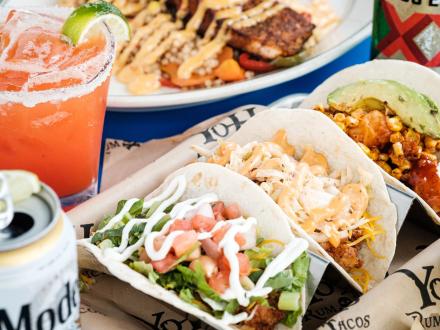 Tacos, Cocktail, and Beer at Yoho Rum and Tacos in Orange Beach