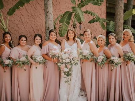Bride and bridesmaids at Perdido Beach Resort