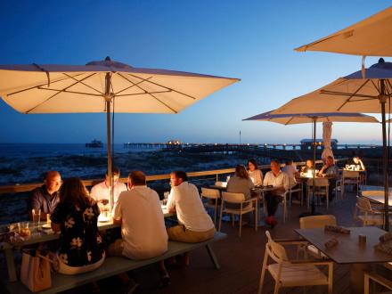 Outdoor dining at The Lodge at Gulf State Park