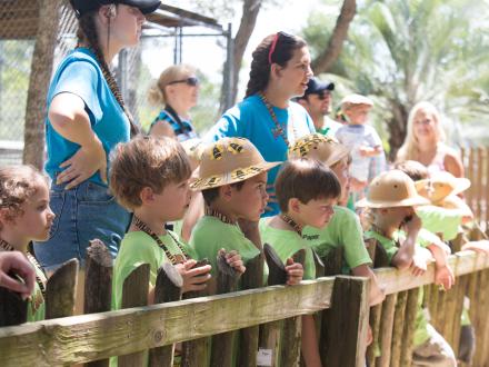 Kids at the Zoo in Gulf Shores, Alabama