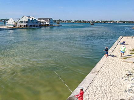 People fishing at Little Lagoon in Gulf Shores