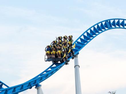 Rollercoaster at Tropic Falls theme park at OWA