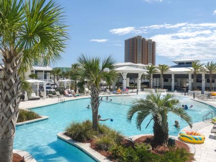 Resort-style pool at Beach Village Resort in Orange Beach