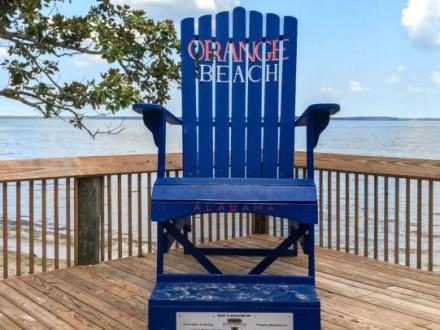 Adirondack Chairs along Alabama Beaches