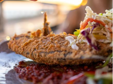 fresh seafood at Perch Restaurant, fine dining in Gulf Shores