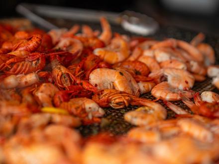 Fresh shrimp at the Annual National Shrimp Fest in Gulf Shores