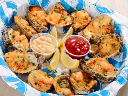 Oysters from The Hangout in Gulf Shores, Alabama